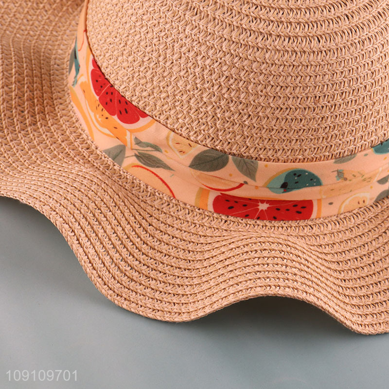 Top selling outdoor summer fashionable beach hat straw hat  sun hat