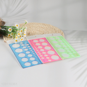 Wholesale Colorful Circle Templates Geometric Drawing Stencil Ruler for <em>Painting</em>