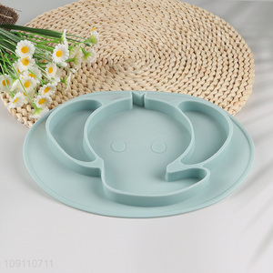 Good Quality Non-Slip Food Grade Silicone Divided Toddler Baby Plate