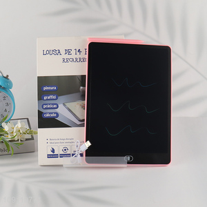 Most popular 14inch children rechargable LCD writing tablet <em>painting</em> tablet