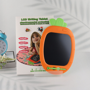 Most popular carrot shape kids LCD writing tablet <em>painting</em> tablet
