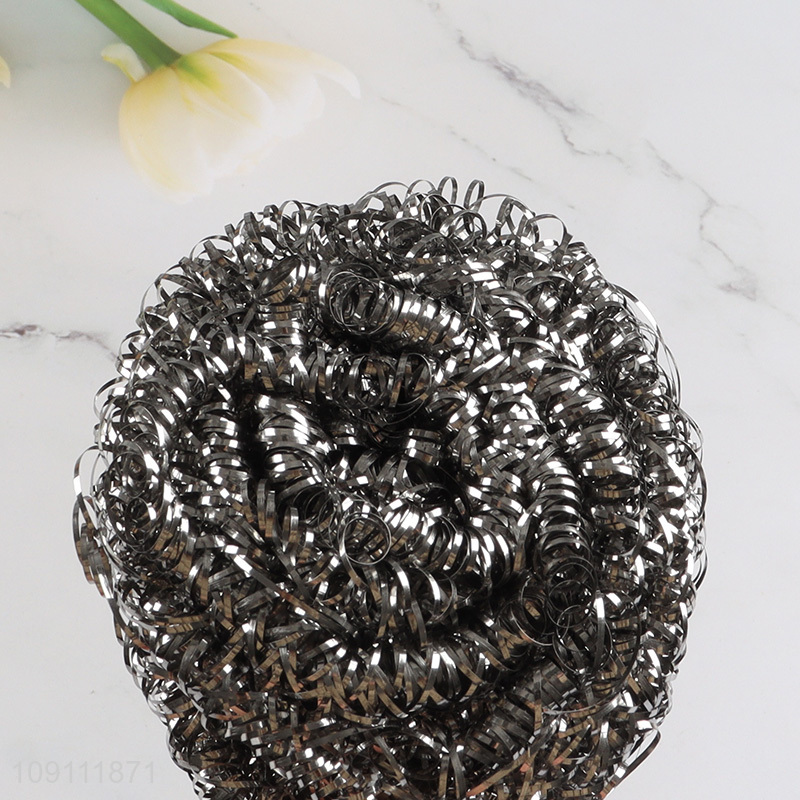 Low Price Stainless Steel Wool Scrubber Heavy Duty Metal Dish Scrubber