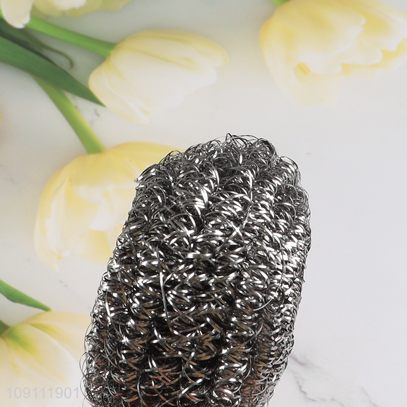 High Quality 2 Pieces Stainless Steel Scrubbers Steel Wool Scrubbers Wholesale