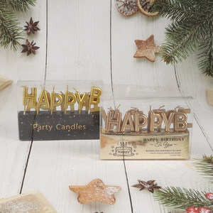Factory Supply 13 Pieces Happy <em>Birthday</em> Letter <em>Candles</em> for Party Cake Decoration
