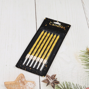 High Quality 6 Pieces Gold <em>Birthday</em> <em>Candles</em> Party Cake <em>Candles</em> for <em>Birthday</em>