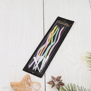 Online Wholesale 6 Pieces Twisted <em>Birthday</em> <em>Candles</em> <em>Birthday</em> Cake Topper Decoration