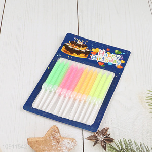 Factory Price 12 Pieces Spiral <em>Birthday</em> <em>Candles</em> Cake <em>Candles</em> for <em>Birthday</em> Cakes