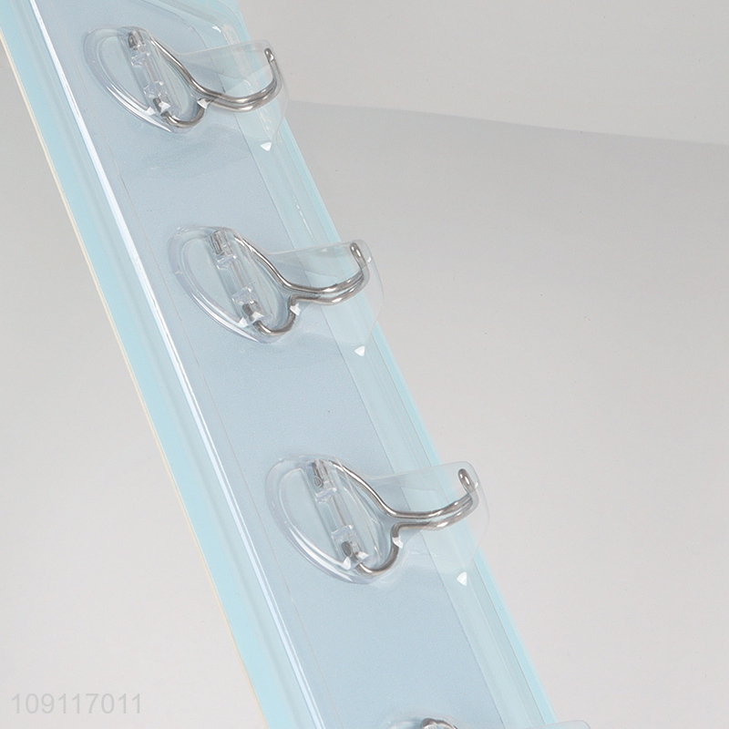 Hot Selling Adhesive Wall Mounted Heavy Duty Coat Rack with 5 Coat Hooks