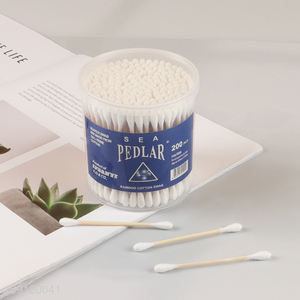 High Quality Cotton Swabs 200 Pieces <em>Bamboo</em> <em>Stick</em> Cotton Buds for Ears