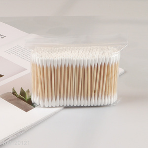 China Wholesale Cotton Buds 200 Pieces <em>Bamboo</em> <em>Stick</em> Cotton Swabs for Ears