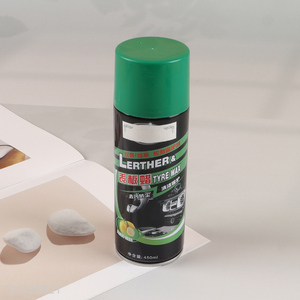New Arrival 450ML Car Leather and Tire Wax Cleaner Spray for Car Polish