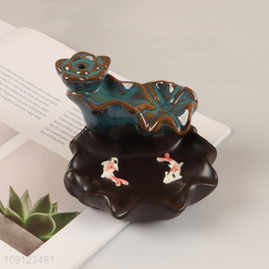 Hot Selling Ceramic Backflow <em>Incense</em> Holder Ceramic Waterfall <em>Incense</em> Burner
