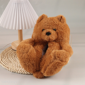 Hot Sale Women's Bear Slippers Winter Fuzzy Slippers Indoor House <em>Shoes</em>