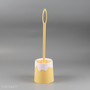 Good Quality Durable Plastic Toilet Bowl Brush and Holder Set