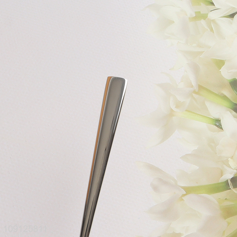 High Quality Stainless Steel Dinner Spoon Metal Table Spoon with Long Handle