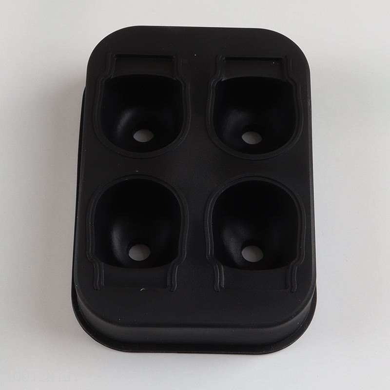 New Product 3D Skull Silicone Ice Cube Molds Ice Cube Maker Tray