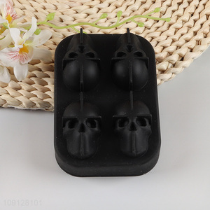 New Product 3D Skull Silicone Ice Cube Molds Ice Cube Maker Tray