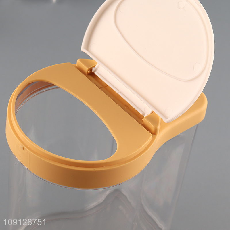 Hot items clear household sealed plastic storage jar with lid