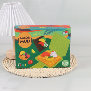 Factory Price DIY <em>Play</em> <em>Dough</em> Set Waffle Themed Modeling Clay Set