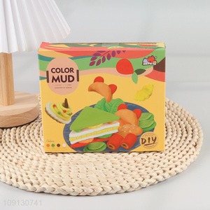 Factory Supply DIY <em>Play</em> <em>Dough</em> Set Sandwich Themed Modeling Clay Set