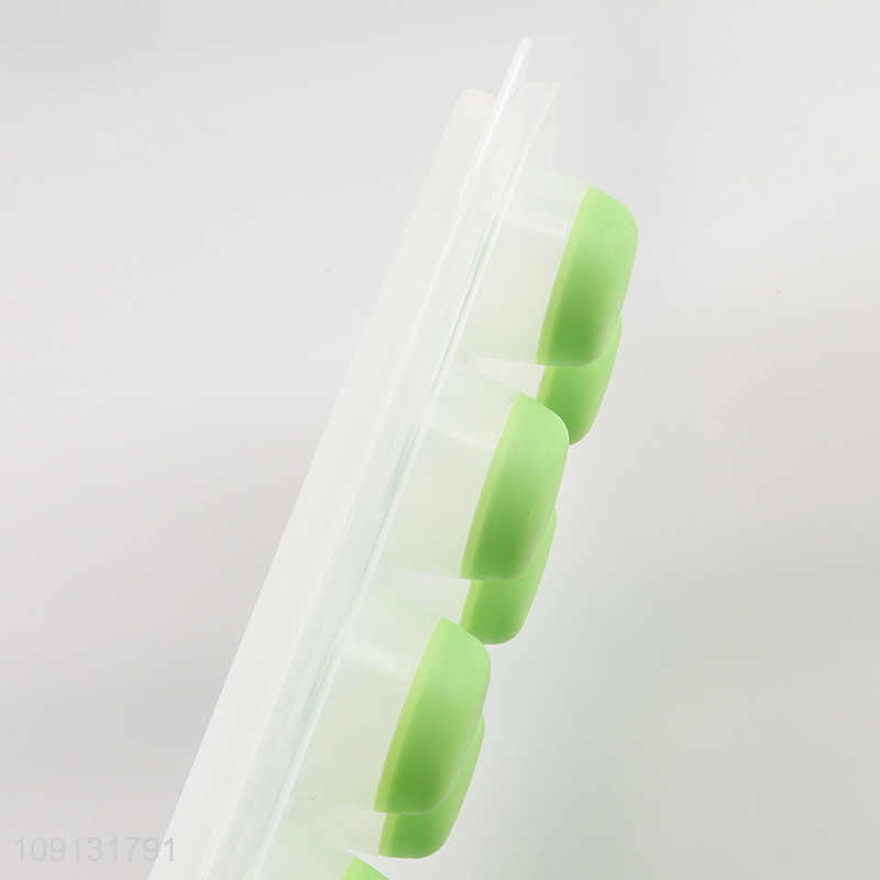 Wholesale Reusable Flexible BPA Free Silicone Ice Cube Tray with Lid