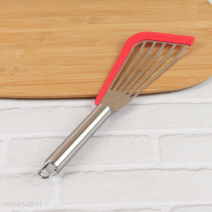 Factory wholesale stainless steel cooking slotted spatula fish spatula