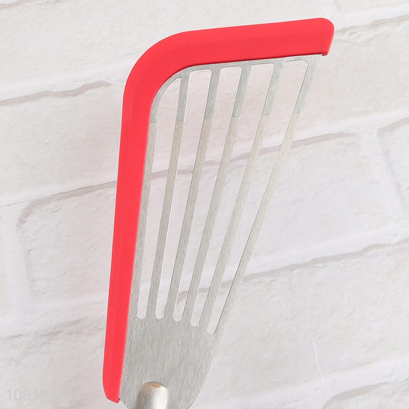 Factory wholesale stainless steel cooking slotted spatula fish spatula