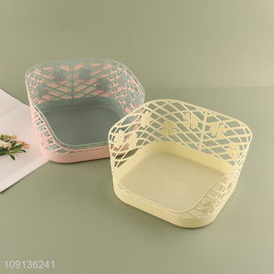 High Quality Hollowed Out Plastic <em>Storage</em> <em>Basket</em> Multipurpose <em>Storage</em> <em>Basket</em>