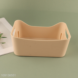 China Product Multipurpose Plastic <em>Storage</em> <em>Basket</em> Desktop Makeup Organizer