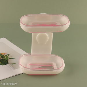China Imports 2-Tier Wall Mounted <em>Soap</em> Dish Adhesive <em>Soap</em> Dish <em>Holder</em>