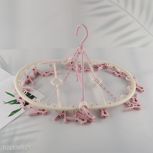 Wholesale Clothes Drying Rack Towels Bras Drying Rack with 18 Clips