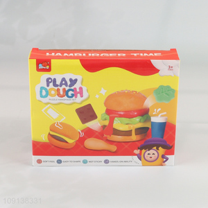 China products hamburger series diy color mud set <em>play</em> <em>dough</em> set for kids