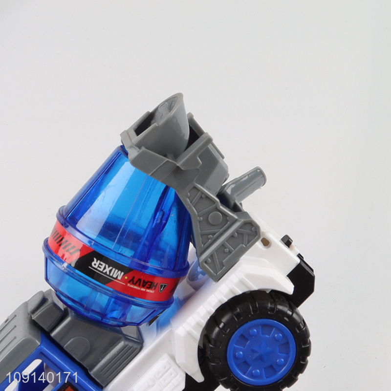 Hot selling plastic friction engineering excavator truck toys