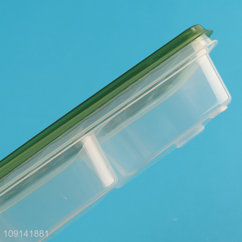 New Arrival 3-Grid Plastic Food Storage Container with Lid for Meal Prep