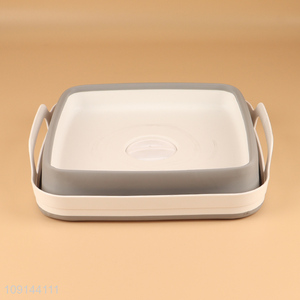Hot selling household folding <em>storage</em> <em>basket</em> with handle