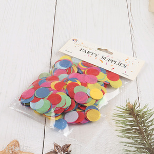 Factory direct sale colourful round tissue paper confetti for party decoration