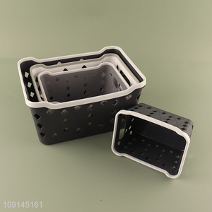 China Wholesale Mulipurpose Plastic <em>Storage</em> <em>Basket</em> for Kitchen & Bathroom