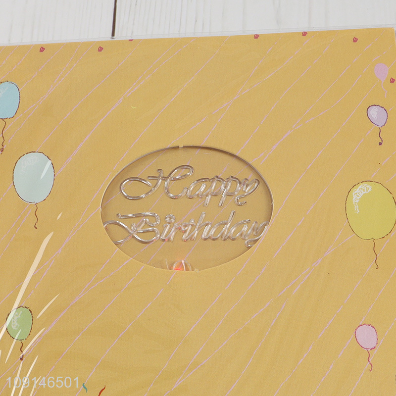 New arrival cartoon kids happy birthday diy music greeting cards