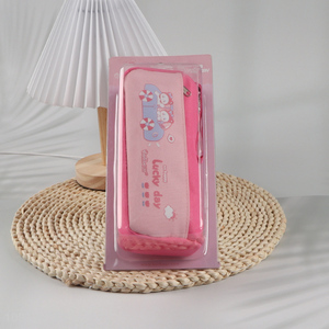 Hot items pink cartoon girls students stationery <em>pencil</em> case with zipper