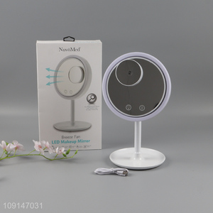 Popular products round led <em>cosmetic</em> <em>mirror</em> vanity <em>mirror</em> with breeze fan