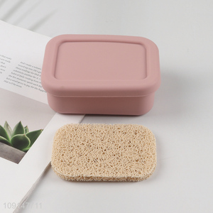 China factory bathroom accessories silicone <em>soap</em> box for household