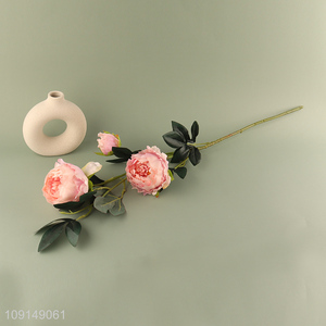 High Quality <em>Artificial</em> <em>Flower</em> Fake <em>Flower</em> Bouquet Faux <em>Flower</em> with Stem