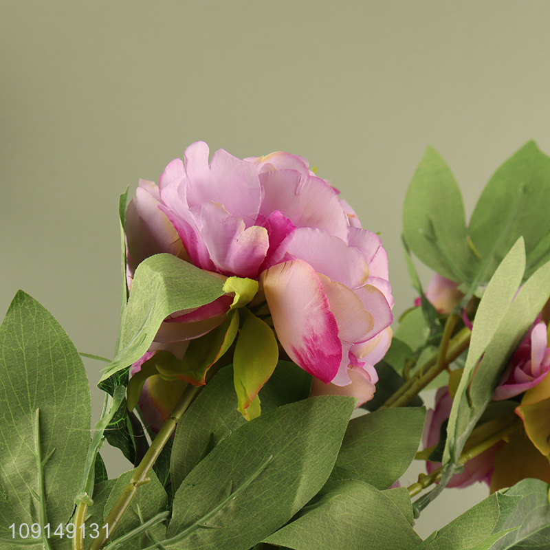 Factory Price Artificial Flower Bouquet Fake Flower for Indoor Outdoor Decor
