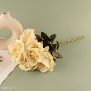 Good Quality <em>Artificial</em> <em>Flower</em> Fake <em>Flower</em> Bouquet Faux <em>Flower</em> with Stem