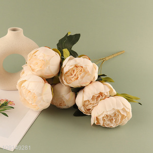 Hot Selling <em>Artificial</em> <em>Flower</em> Fake <em>Flower</em> Bouquet Faux <em>Flower</em> with Stem
