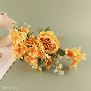 Factory Price <em>Artificial</em> <em>Flower</em> Bouquet Fake <em>Flower</em> Realistic Faux <em>Flower</em>