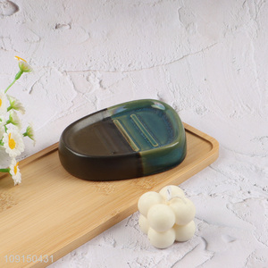 Most popular bathroom accessories ceramic anti-slip <em>soap</em> <em>holder</em>