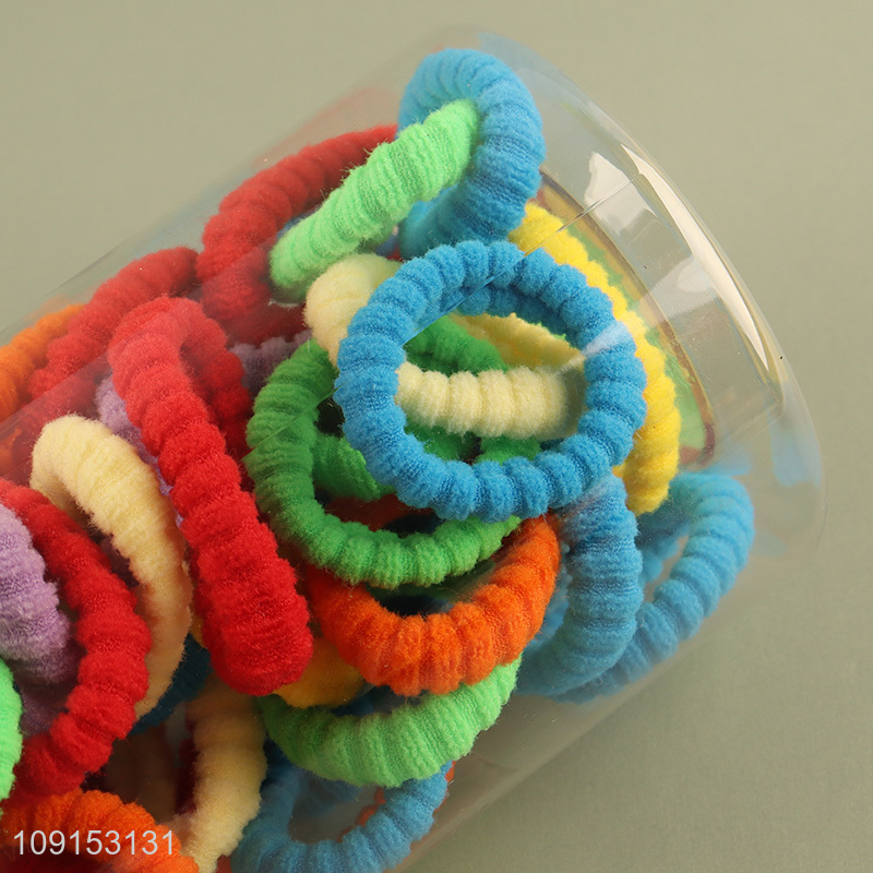 Factory Supply 50PCS Elastic Ponytail Holders Seamless Hair Ties for Women