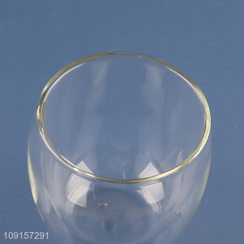 Factory supply double wall glass unbreakable water cup drinking cup for sale