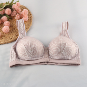 Top products comfortable breathable polyester women front closure bra